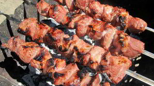 Шашлык в гранатовом соке