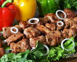 Шашлык в кефире