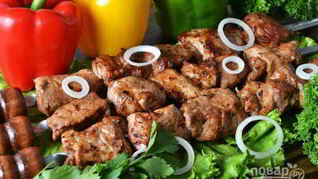 Шашлык в кефире