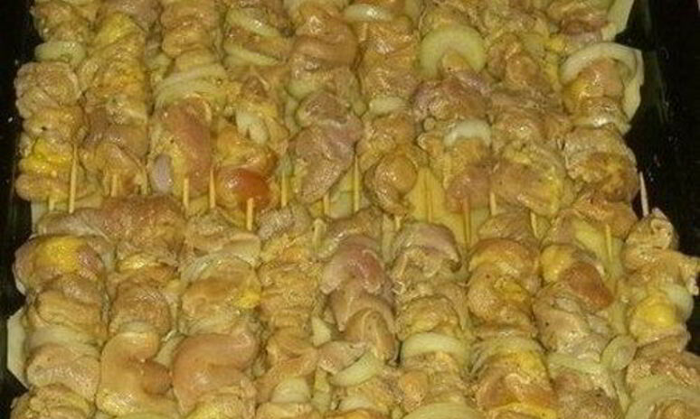 Рецепт сочный куриный шашлык с картофелем в духовке
