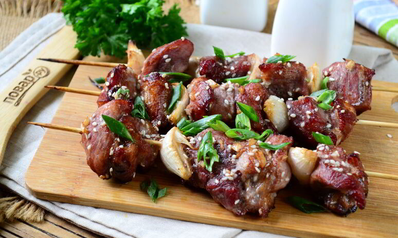 Рецепт тайский шашлычок на шпажках