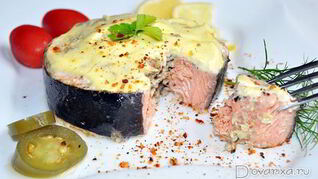 Фаршированные стейки горбуши