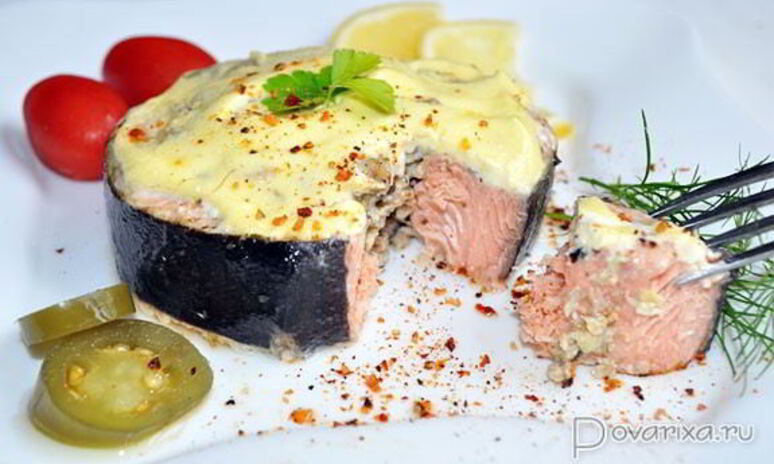 Рецепт фаршированные стейки горбуши