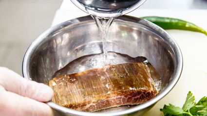 фленк стейк с брокколи