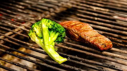 фленк стейк с брокколи