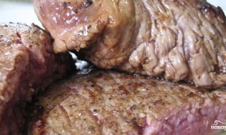 Рецепт правильный стейк из говядины