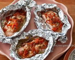 Рыбные стейки, запеченные в духовке и фольге