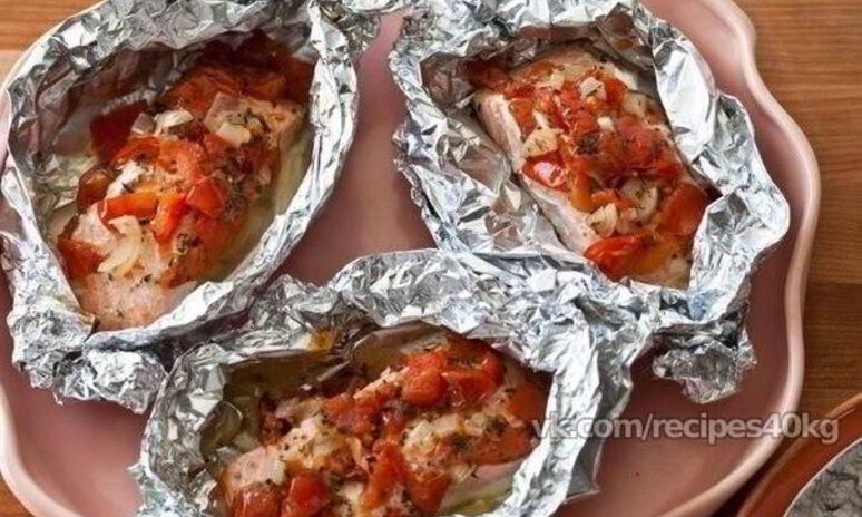 Рецепт рыбные стейки, запеченные в духовке и фольге