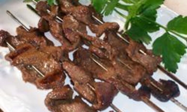 Рецепт шашлычки из стейка по-восточному