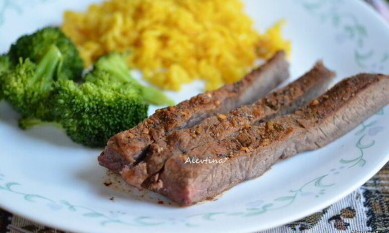 Рецепт стейк флэт-айрон на сковороде