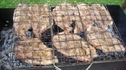 стейк из говядины на мангале