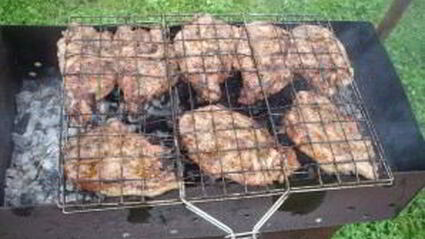 стейк из говядины на мангале