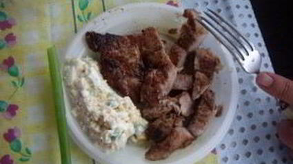 стейк из говядины на мангале