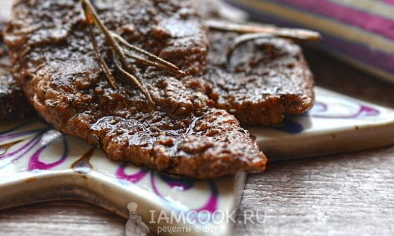 Рецепт стейк из говядины на сковороде