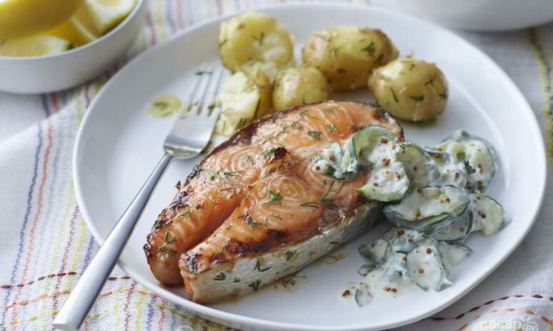 Рецепт стейк из семги в духовке