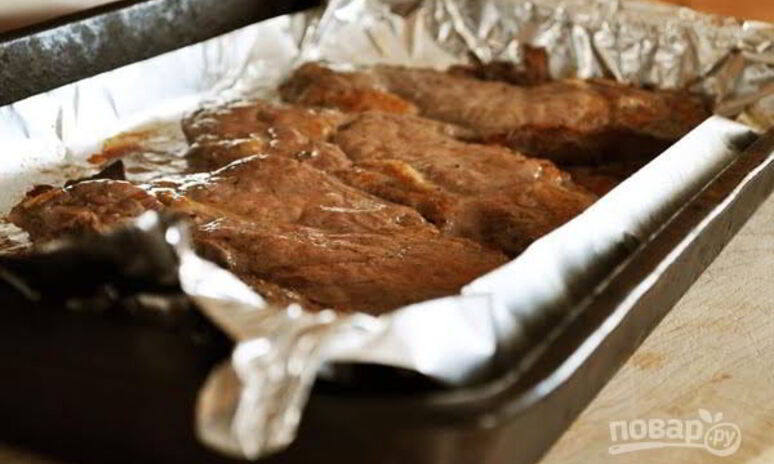 Рецепт стейк из свинины в духовке