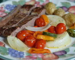 Стейк с томатной сальсой