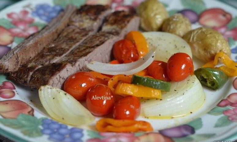 Рецепт стейк с томатной сальсой