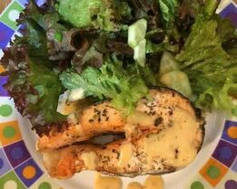 Стейки семги с прованскими травами