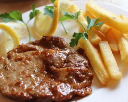 Свиной стейк в апельсиновом маринаде