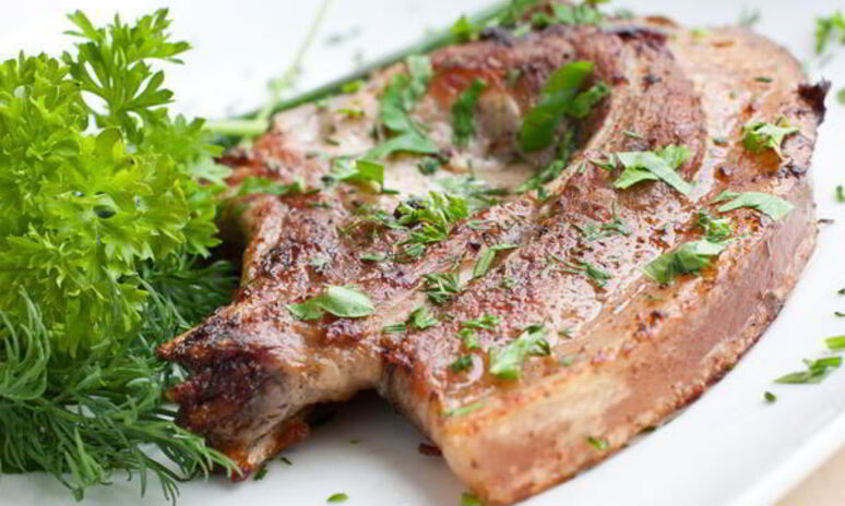 Рецепт свиной стейк в маринаде из зеленого чая