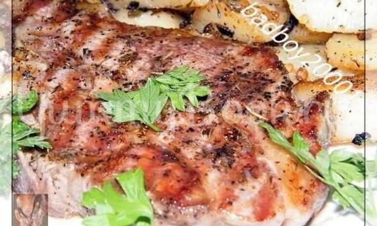 Рецепт свиной стейк