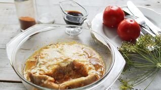 Запеченный стейк трески в духовке с сыром