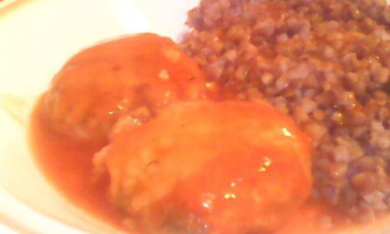 Рецепт курино-грибные тефтельки в томатном соусе