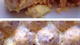 Куриные тефтели с гречкой и сыром