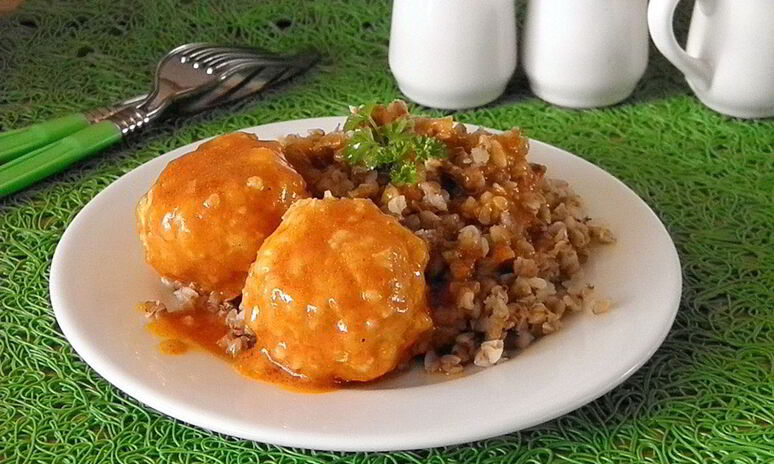 Рецепт куриные тефтели с подливкой