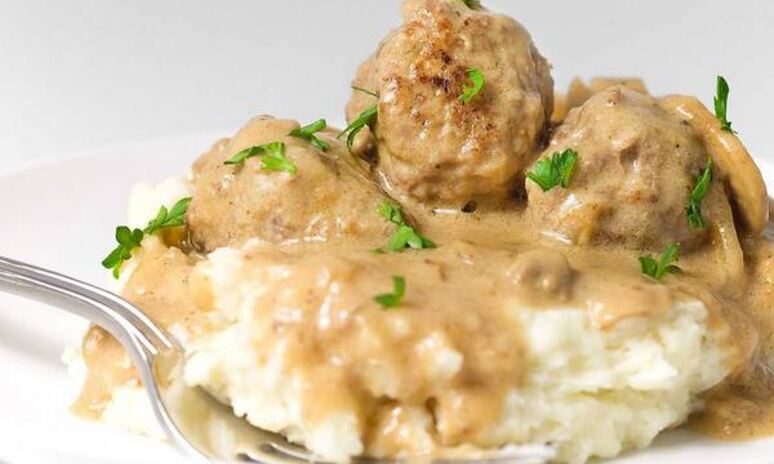 Рецепт мясные тефтели со сливочной подливкой