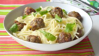 Паста с тефтелями