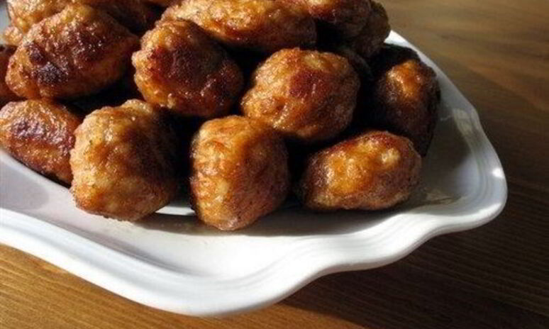 Рецепт тефтели из куриного фарша с ветчиной