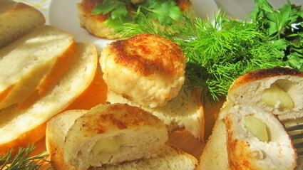 тефтели из курятины с моцареллой