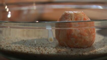 тефтели из сельдерея с овощным соусом