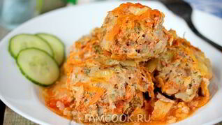 Тефтели с брокколи в духовке