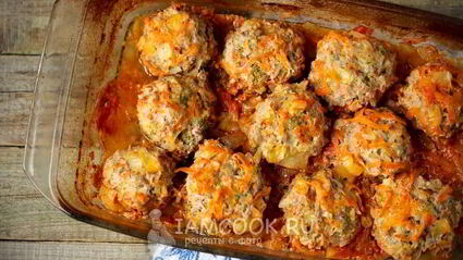 тефтели с брокколи в духовке