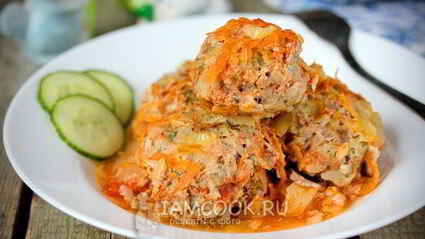 тефтели с брокколи в духовке