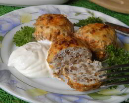 Тефтели с гречкой в духовке