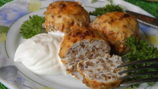 Тефтели с гречкой в духовке