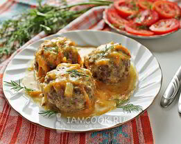 Тефтели с гречкой в мультиварке