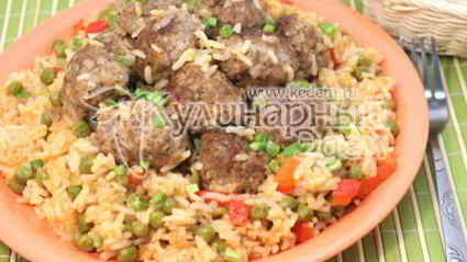 тефтели с рисом и овощами