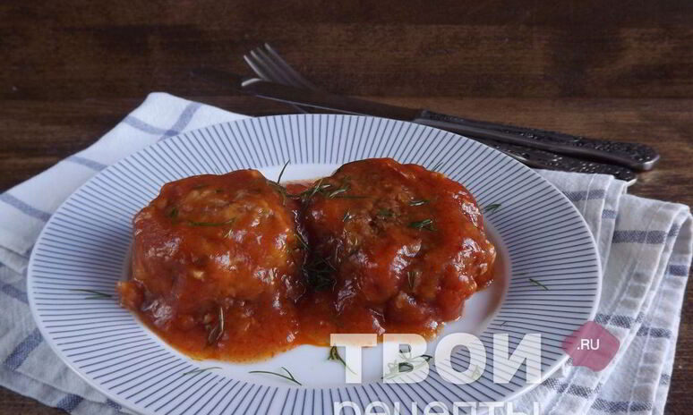 Рецепт тефтели, тушенные в томатном соусе