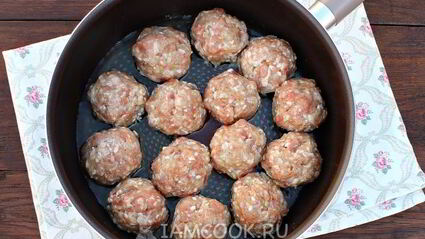 тефтели в томатно-сливочном соусе