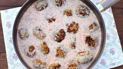 тефтели в томатно-сливочном соусе