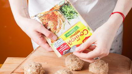 запеченные куриные тефтели с травами