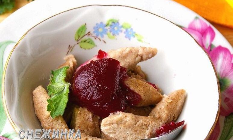 Рецепт ленивые вареники лайт с ягодным киселем
