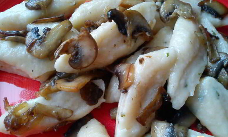 Рецепт ленивые вареники с грибами