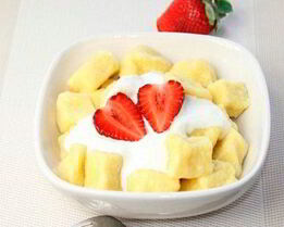 Ленивые вареники с кокосовой и овсяной мукой