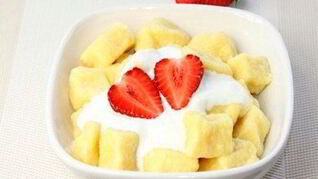 Ленивые вареники с кокосовой и овсяной мукой